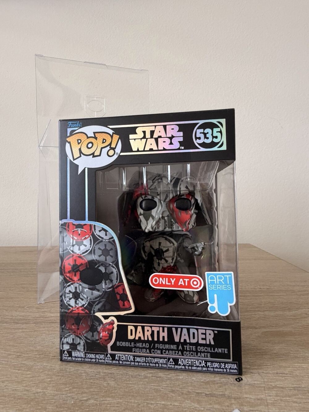 Funko Pop! Star Wars Darth Vader Art Series #535 Target Exclusive w/ Protector